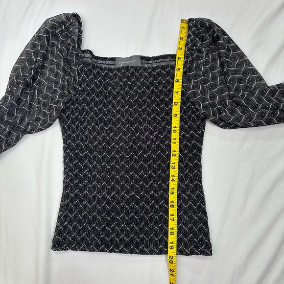 NWT ANTHROPOLOGIE Black Rouen Top Size XS - Picture 9 of 11